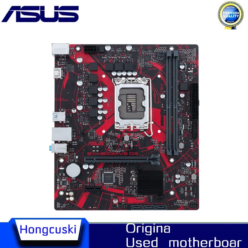 Used For ASUS EX-H610M-V3 D4 H610M-V3 LGA 1700 DDR4 Motherboard H610M H610 Supports CPU i5 12400f i3 12100f 12700f