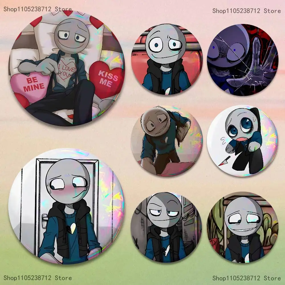 

Peter Y-Your B-Boyfriend Button Pin Bright Printed Icon Gift For Friends Badge Collar Brooch Lapel Pin Metal