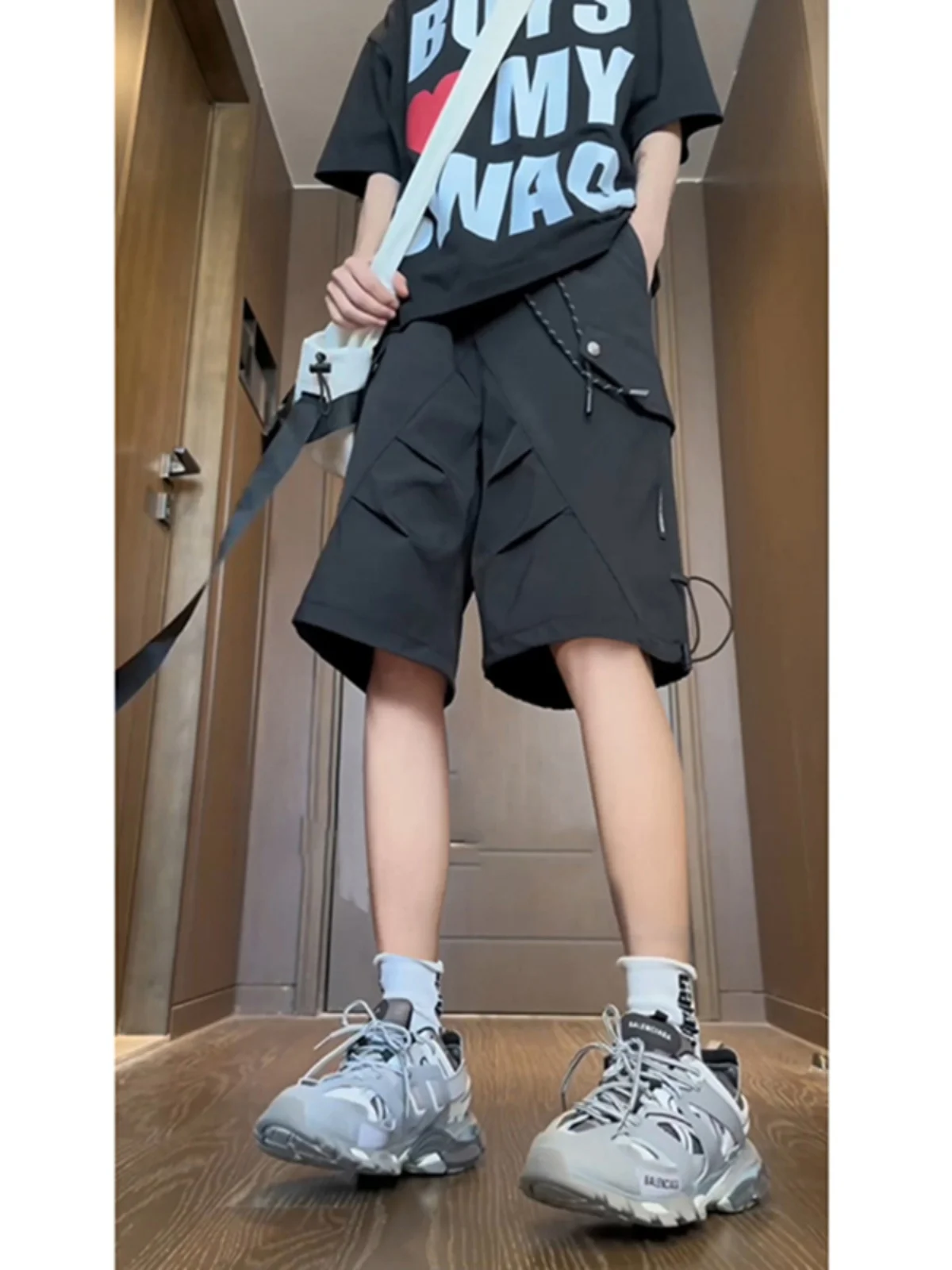 

American Sle Workwear ort Pants Men's Summer Function Paratrooper Tee Proof Tactical Pants Ice Silk Qui Dry Five Legg...