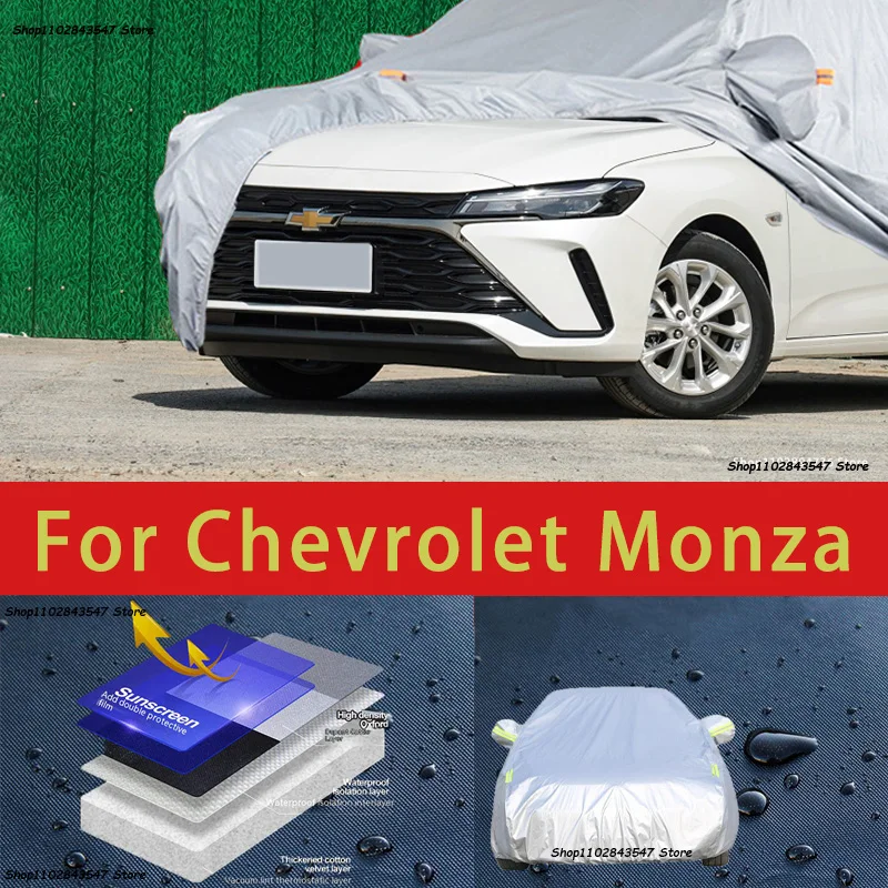 

For Chevrolet Monza Outdoor Protection Full Car Covers Snow Cover Sunshade Waterproof Dustproof Exterior Car accessories