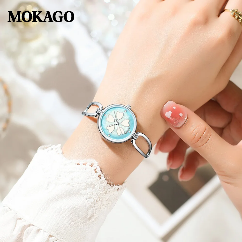 여성 패션 진주 시계 형광 다이얼 합금 스트랩 2025 럭셔리 숙녀 석영 손목 시계 품질 여성 다이아몬드 시계