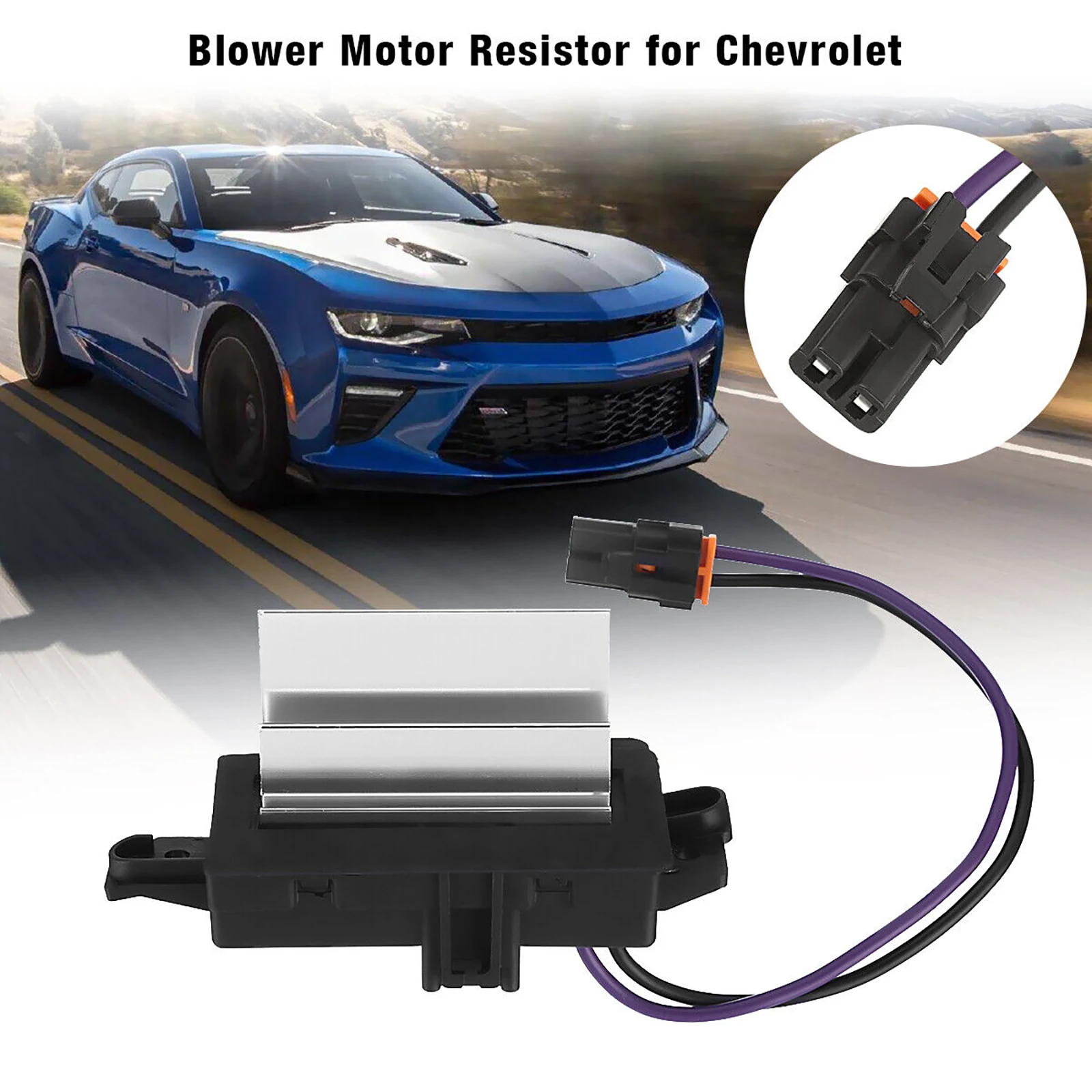 

For GMC For Chevy Silverado 1500/2500/3500 2003-2006 4P1595 Blower Motor Resistor With 3Pin Connector Replace Car Accessory