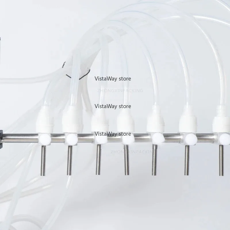0.5-50ML Head Peristaltic Pump Filling Machine Perfume Essential Oil Oral Liquid Solvent Quantitative Filling