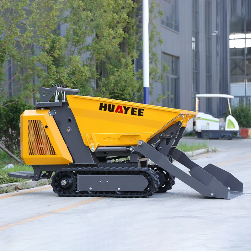 Mini camion à benne sur chenilles abordable de 800 kg, nouveau camion à benne sur chenilles hydraulique, agents de recrutement.