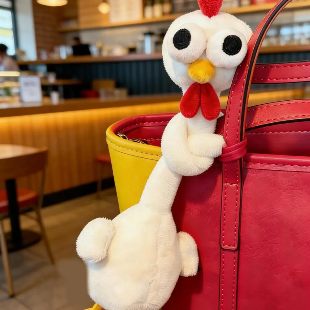

Long Neck Animal Plush Toy Pig Chicken Mouse Hanging Doll Soft Stuffed Pillow Bag Pendant Decor Gift for Kids Girls Birthday