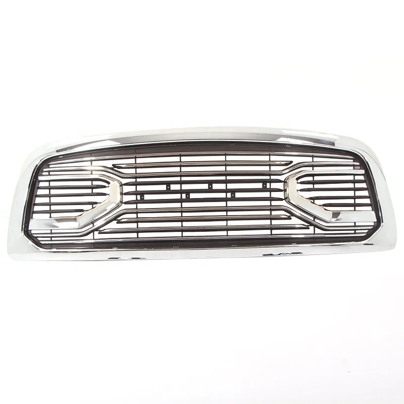 Auto Onderdelen Custom Grote Hoorn Vervanging Shell Chrome Voorbumper Grill Fit Voor Dodge Ram 1500 2009 2013