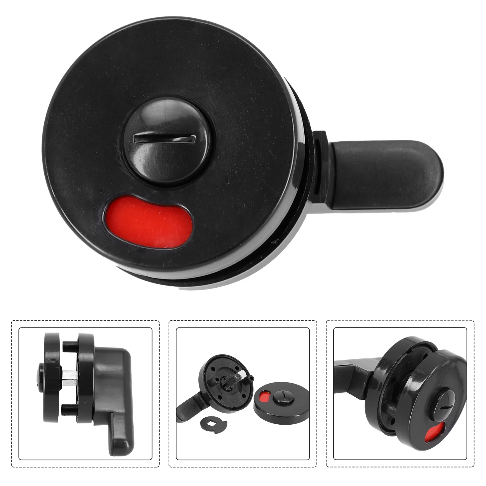 Accessory Indicator Door Lock Lock Black Material Door Time Fittings Indicator New Over Plastic Practical Kit Set