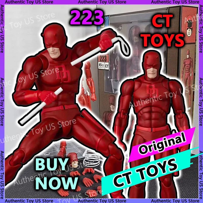 Ct Toys DAREDEVIL Mafex 223 DAREDEVIL Action Figure Comic Version Figure Shf Anime Figurine Statue Model Collection Gifts Toy