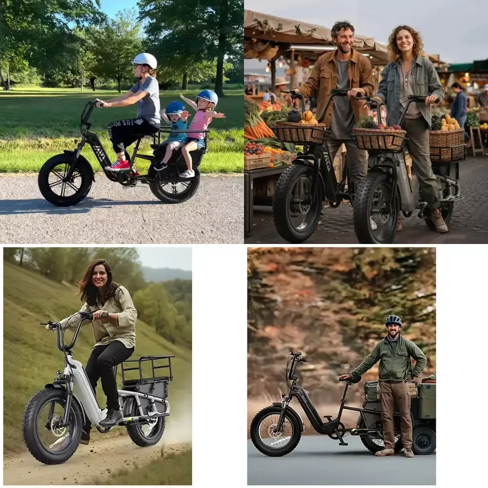 

Tire E Bike for Adults USA Stock E-bike FEbike Bike Lithium Battery Cargo Bike