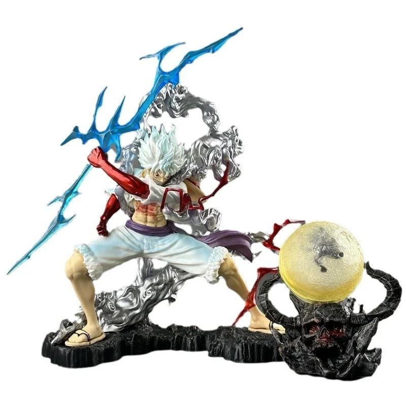 원피스 루피 5단 기어 니카 피규어 썬갓 니카 썬볼트 윙크 라이트닝 형태 PVC 애니메이션 액션 모델 수집용 스태츄 장난감 선물