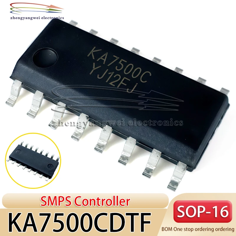 10PCS Code KA7500C KA7500CTF SOP-16 SMPS Controller AC-DC Controller and Voltage Regulator