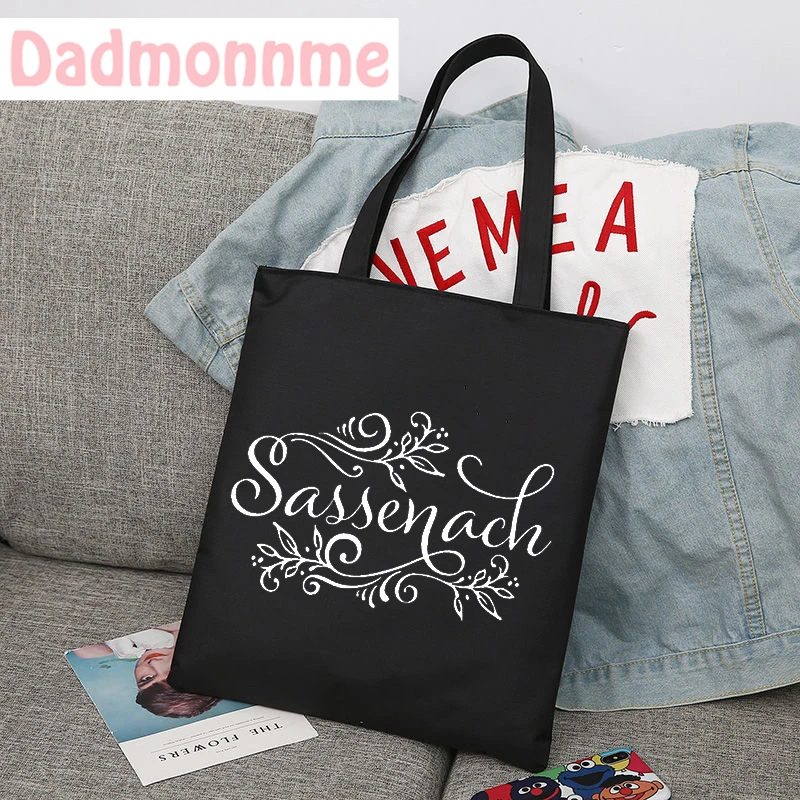 Sassenach Series Dinna Fash Fan Korean K-pop Shoulder Bags Large Capacity Wild Messenger Summer New Cute Canvas Handbag Tote Bag