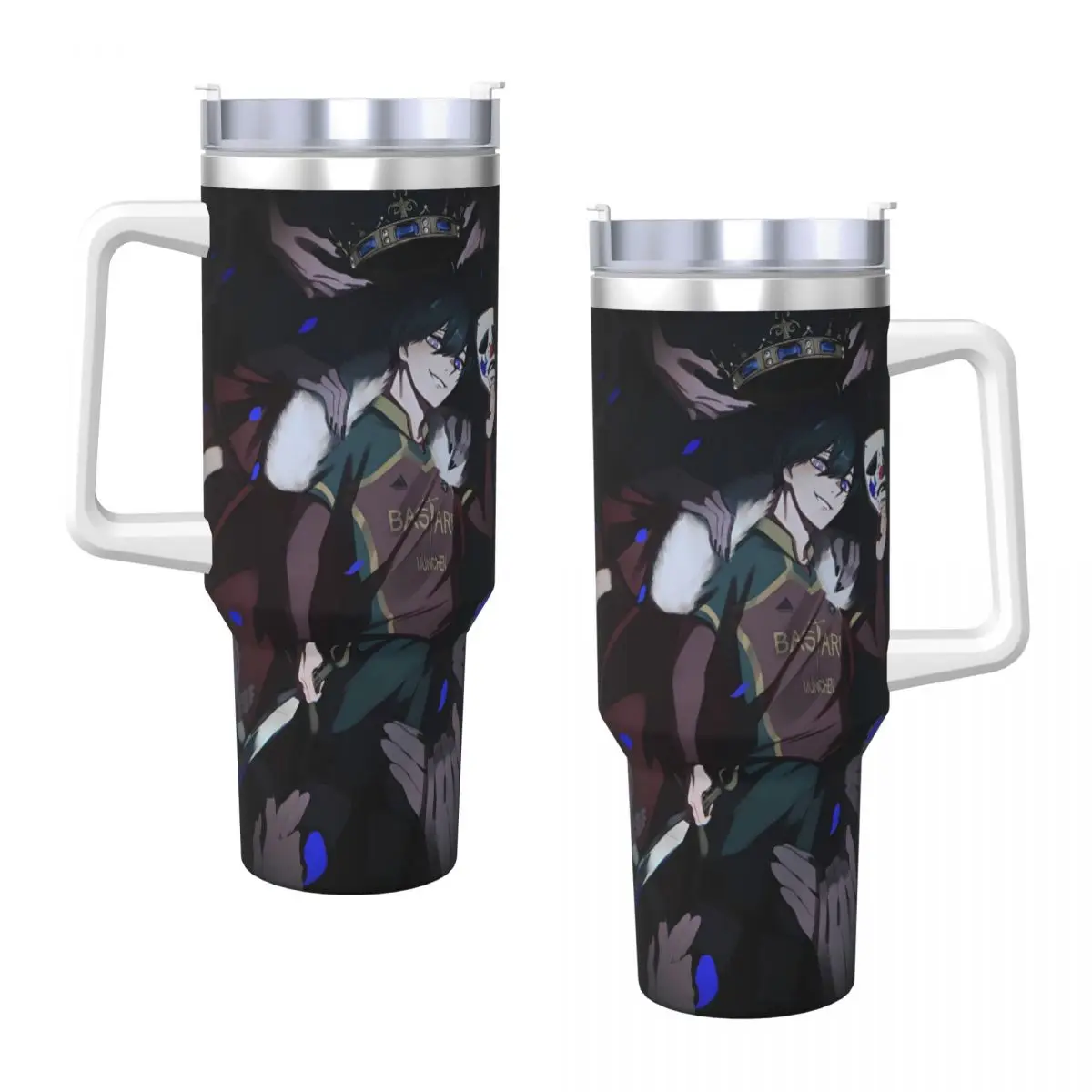 

Blue Lock Anime Stainless Steel Tumbler Camping Thermal Cups With Straws and Lid Large Capacity Car Mugs Cold Drink Water Bottle