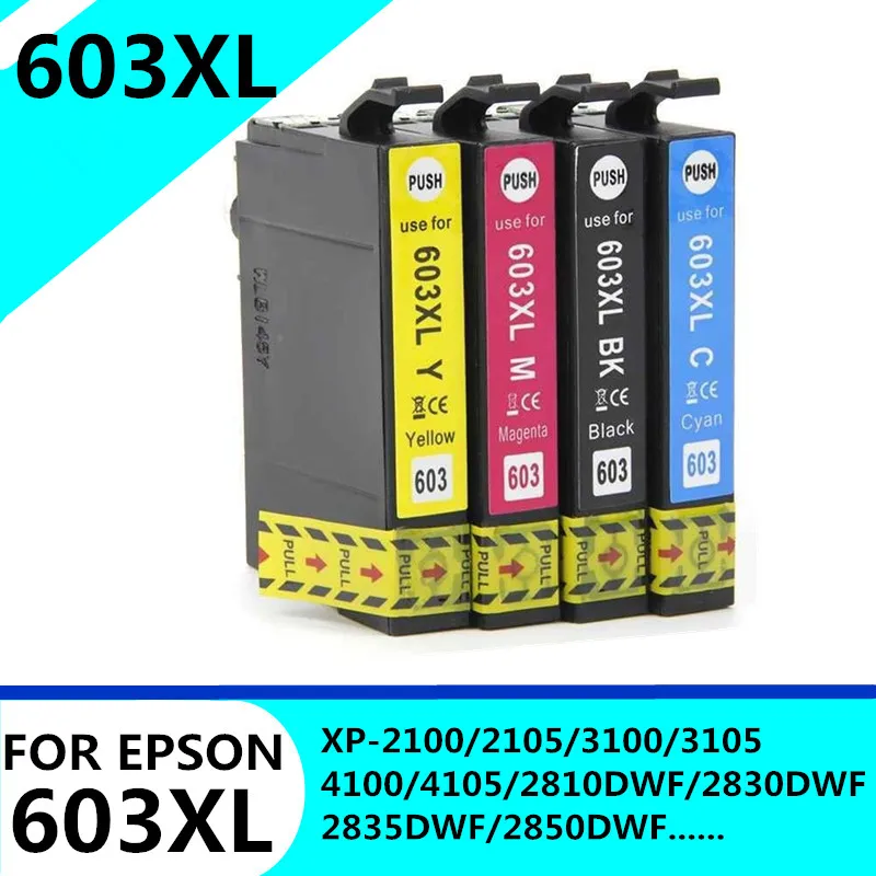 Cartucho de tinta 603XL 603 E03A1 T603XL para impresora Epson T603 Expression Home XP2100 2105 3100 3105 4100 4105 2810 28302835 2850