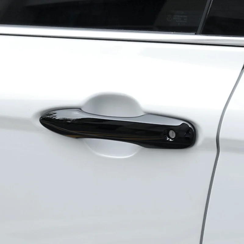 لتويوتا ليفين 2019-2024 4 قطعة غطاء مقبض باب السيارة ألياف الكربون نمط حامي مقبض الباب الخارجي غطاء مضاد للخدش #5