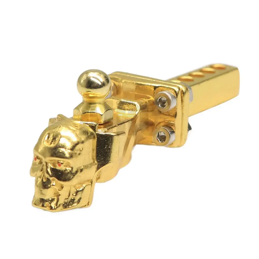 

For 1/10 RC Crawler Car TRX4 TRX6 D90 Axial Scx10 90046 JKMAX CFM MST TF2 GEN8 Metal Skull Head Trailer Hook Tail Hook