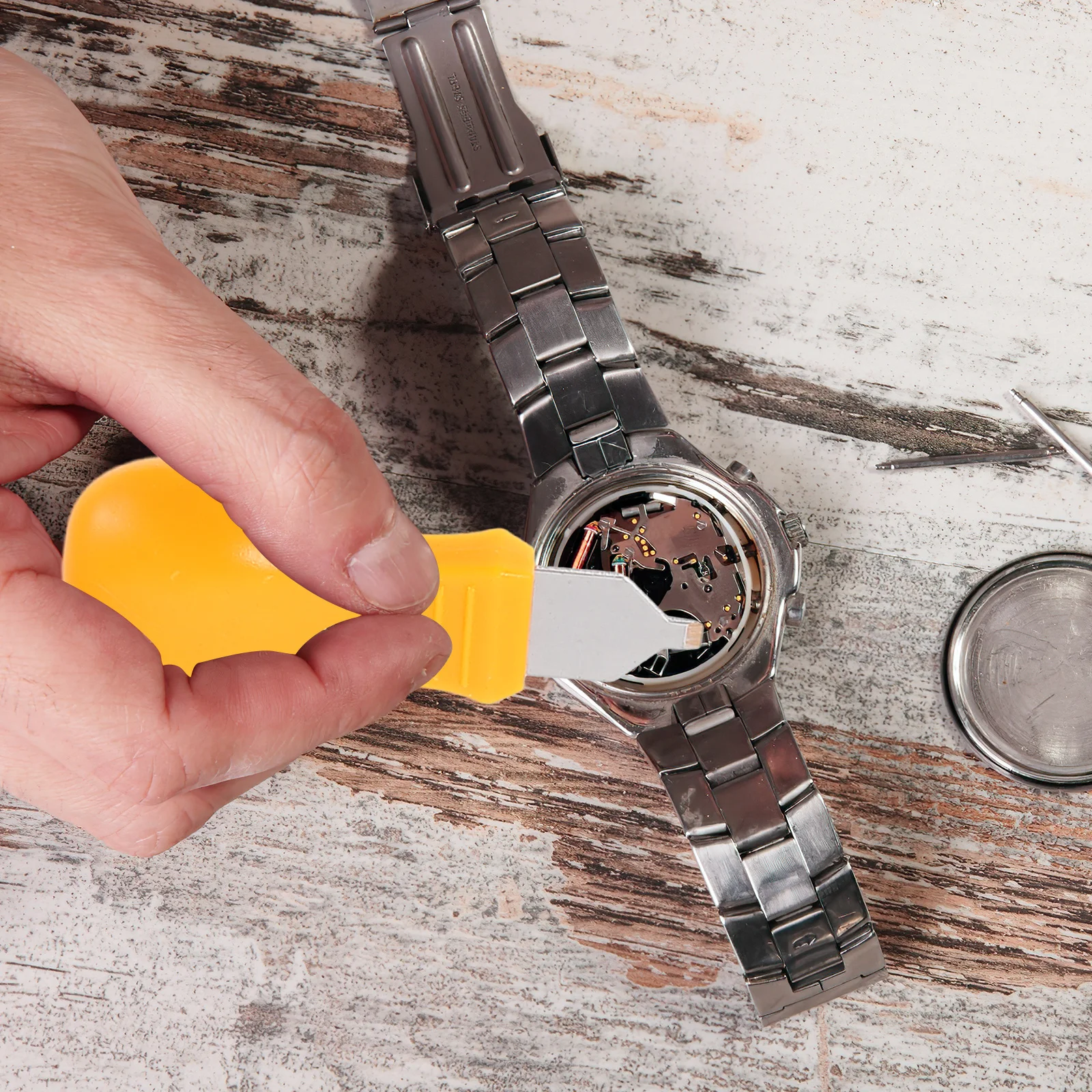 

Watch Back Case Opener Set Adjustable Holder Repair Tool Kit Watch Replacement Tools Professional Easy Use