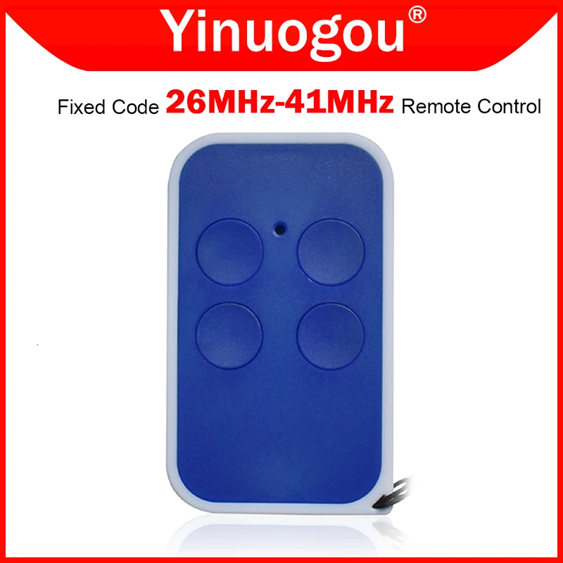 Low Frequency 26MHz-41MHz Remote Control Garage Door Opener 40.665MHz 30.900MHz 29.875MHz 27.195MHz 26.995MHz Garage Transmitter