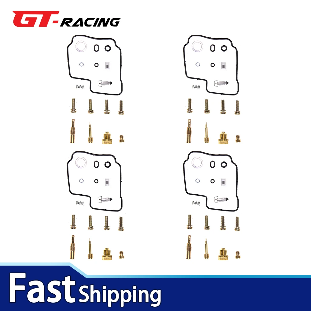 

4Set For Honda CBR600F 1987-1990 CBR 600 F Motorcycle Carburetor Rebuild Repair Kit Diaphragm Float