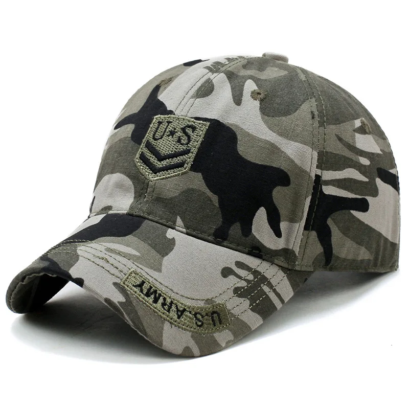 

Camouflage Men's Mesh Baseball Cap Breathable Summer Caps Dad Hat Outdoor Fishing Hats Bone Gorras Snapback Trucker Cap 56-60cm