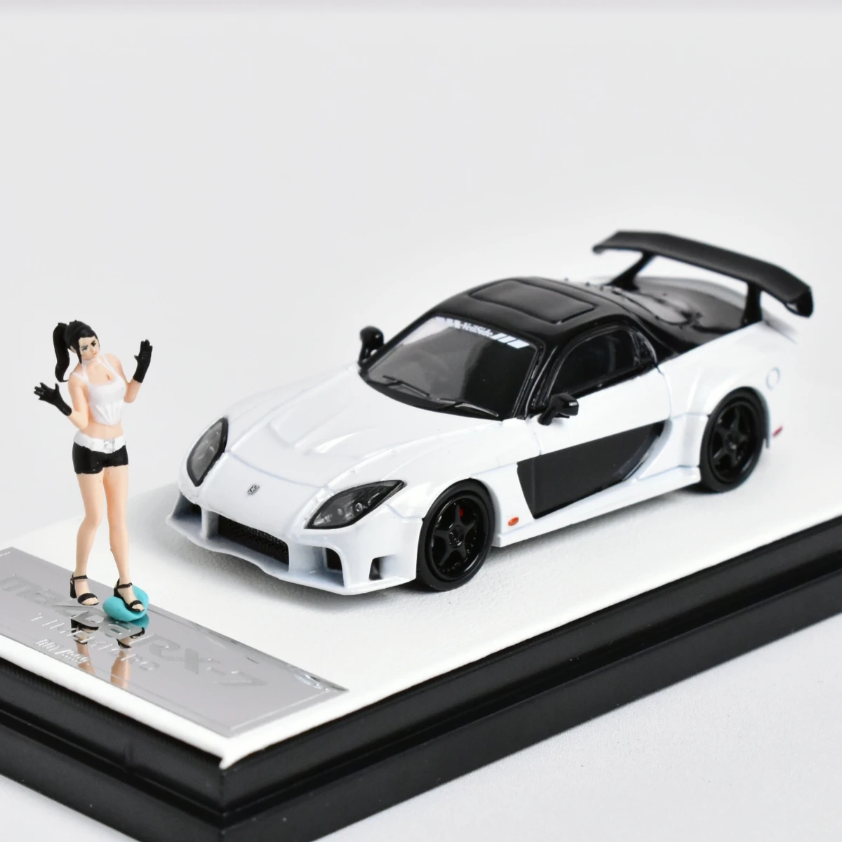 TM Time Micro 1:64 Mazda RX-7 Veilside Car Model Decoration