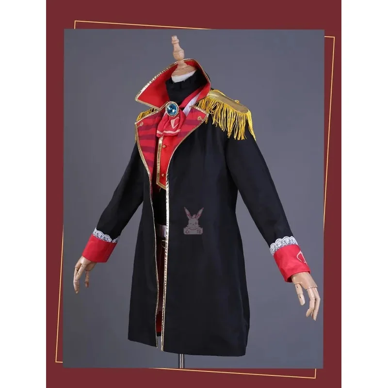 أزياء أنيمي VTuber Hololive Houshou للكابتن البحري مجموعة كاملة من أزياء الزي الرسمي أحذية شعر مستعار أزياء تنكرية للنساء