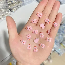 20 adet 3D manikür Kawaii karikatür aksesuarları Mini boyutu ayı köpek rakamlar Diy Nail Art dekorasyon Charms profesyonel tedarikçisi