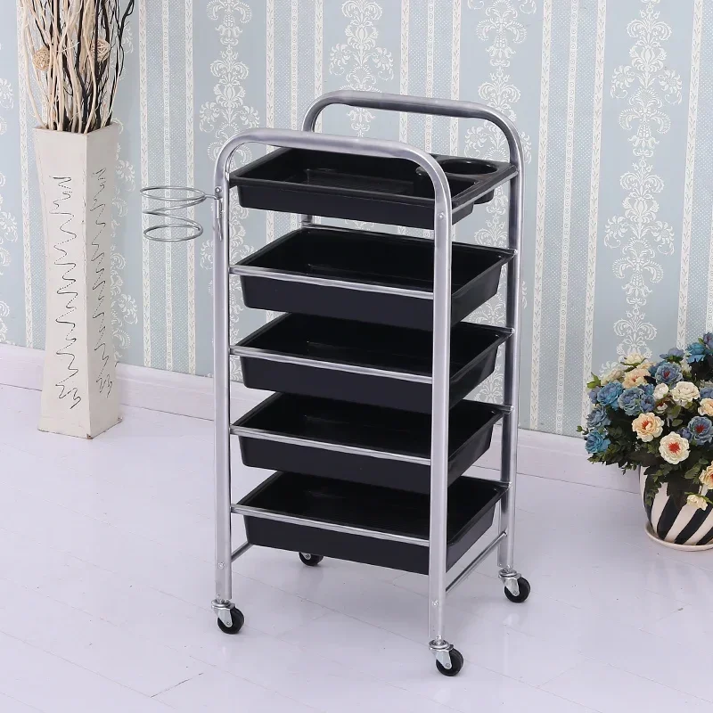 Multi-purpose Bar Organizer Trolley Cart Tool Wheels Salon Trolley Organizers Beauty Salon Tray Commercial Furniture 미용실 카트