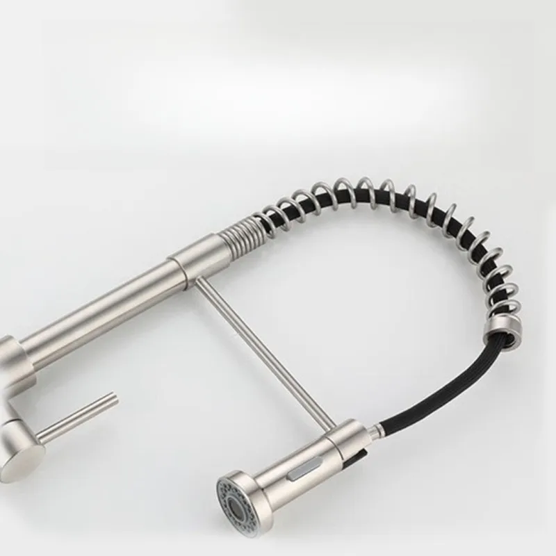 Kitchen Sink Faucet, Household Stainless Steel Hot and Cold Faucet, Kitchen Pull-out Faucet, Hot and Cold Dual-use