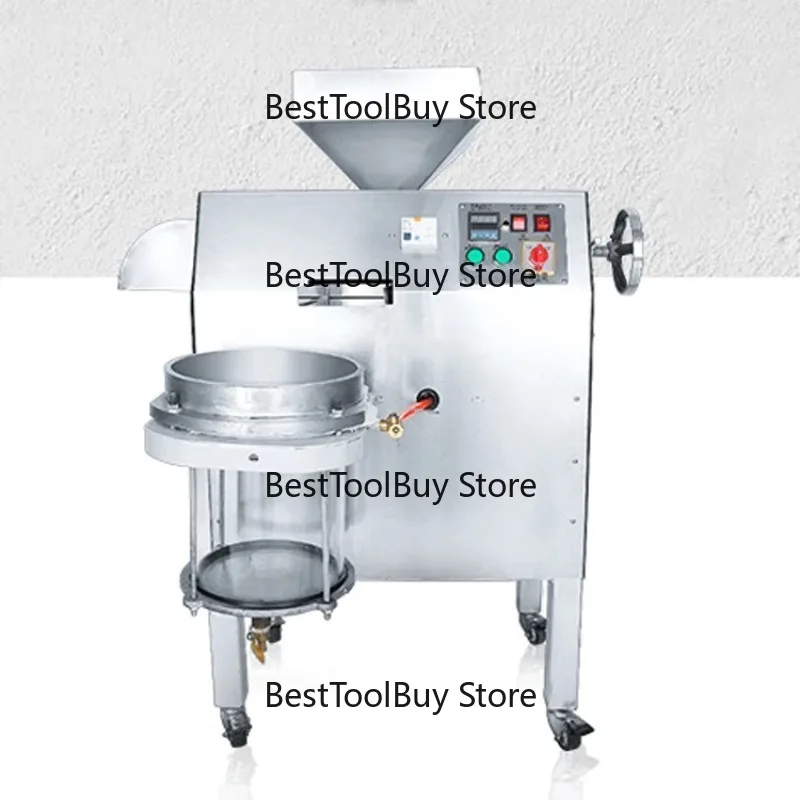 Vertical  Press With Dual-cylinder Filter Mini Commercial Use Vertical Peanut Oil Extraction Pressing Machine With Filter
