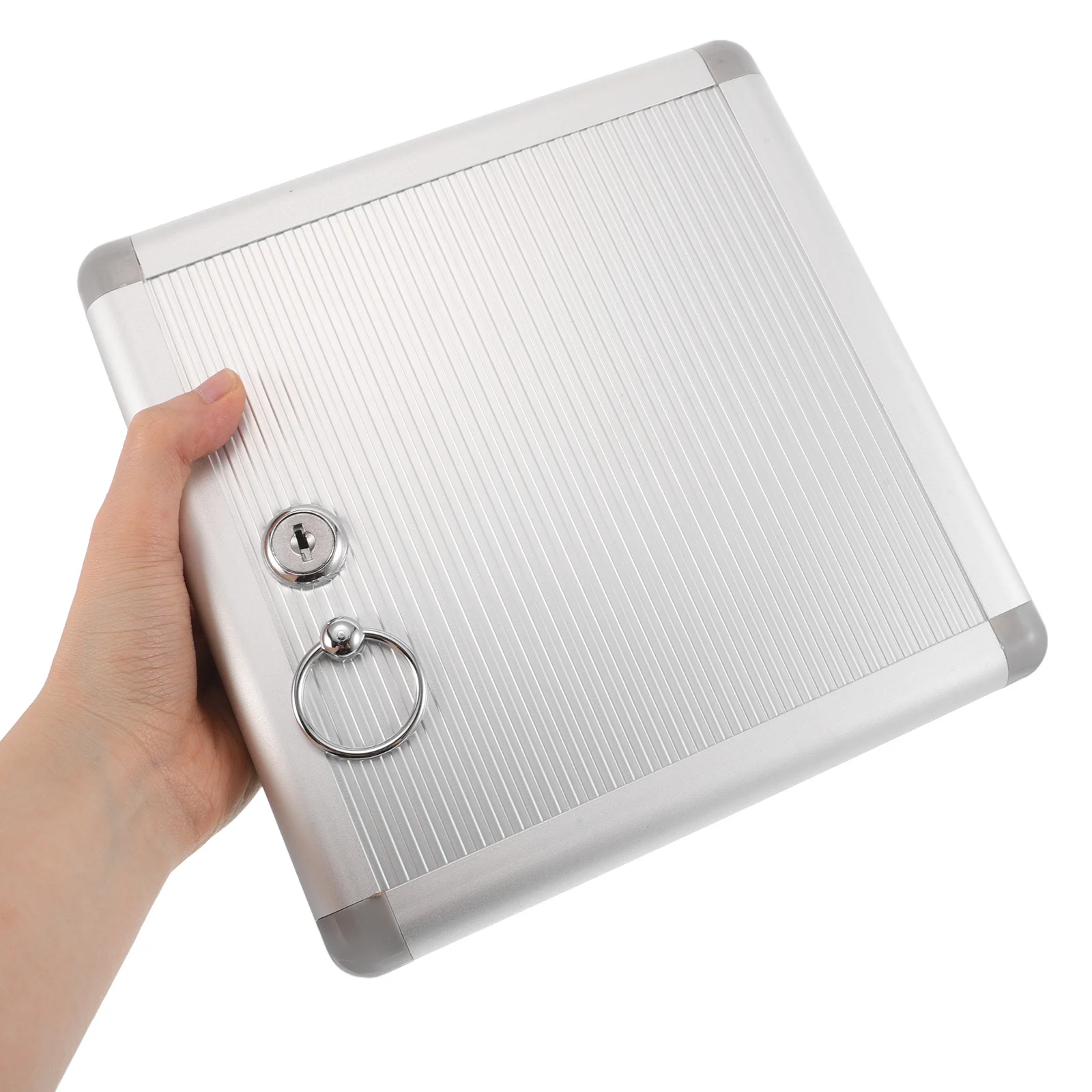 صندوق قفل المفاتيح المعدني شديد التحمل، منظم آمن مثبت على الحائط لمكاتب مستودعات الفنادق مع تصميم مضاد للسرقة وواضح #1