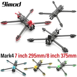 9IMOD Mark4 7 inç/8 inç FPV Drone Çerçeve 295mm 375mm Karbon Fiber RC Çerçeve Kiti ile 5mm Kol Baskı Parçaları DIY FPV