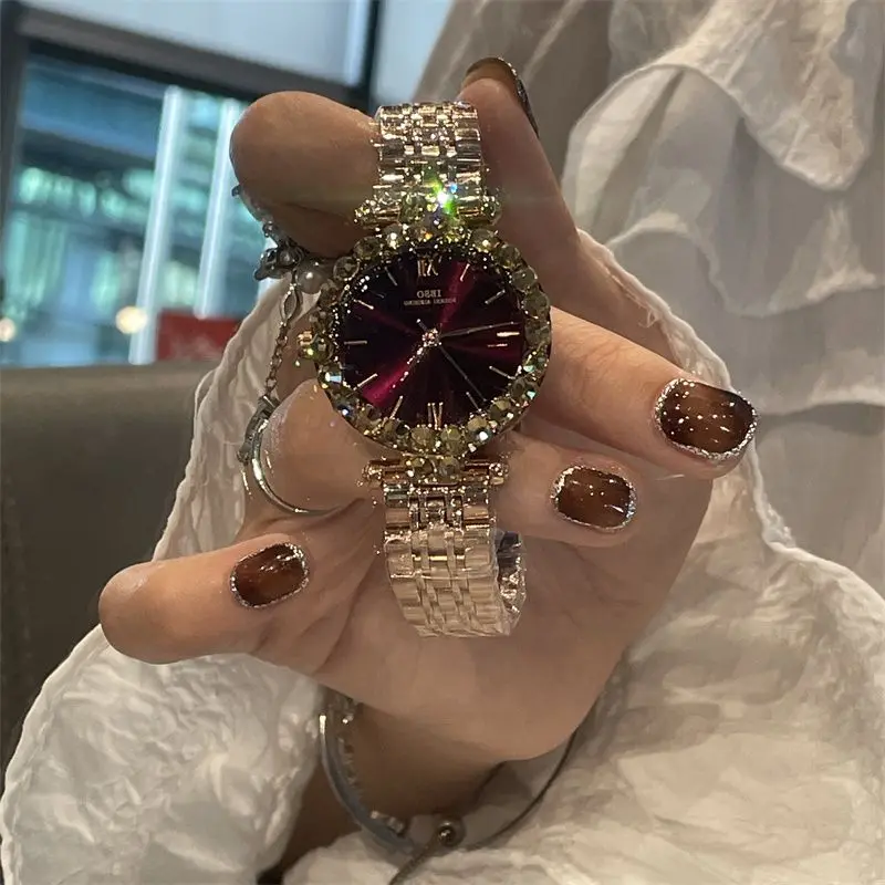 

New 2025 Luxury Ladies Watch Simple Fashion Trend Automatic Waterproof Elegant Student Quartz Watch Birthday Gift