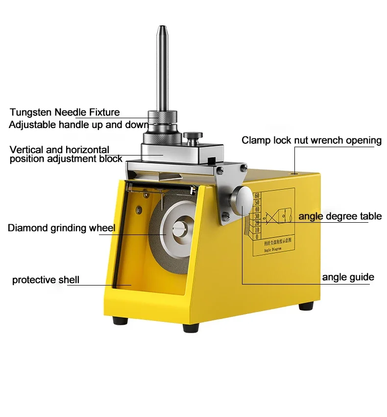 MR- 13W 3-13mm Tungsten Electrode Drill Bit Sharpener Grinding Machine Grinder Metal