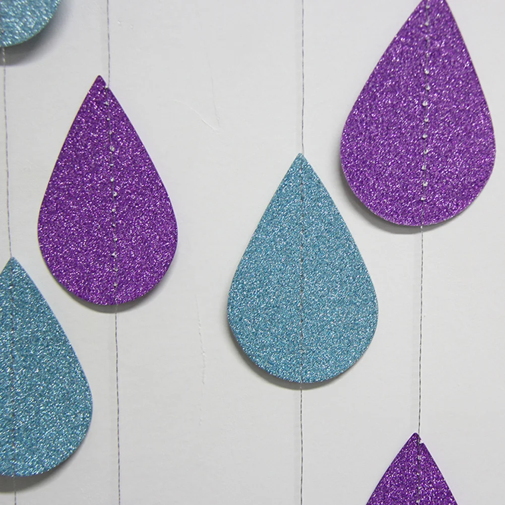 

6pcs Water Garland Purple 2StrandsEach Ceiling Hanging Decor Party Wedding Festival DIY Photo Background
