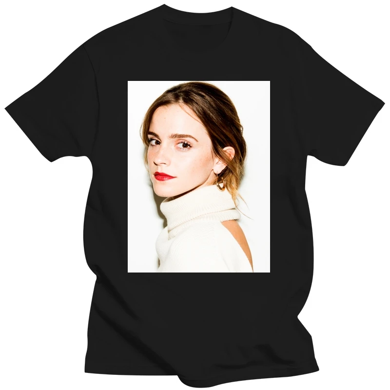 Men t shirt Cool Fashion Design Emma Watson Hot Sale White Tee Short-sleeved Shirt t-shirt women