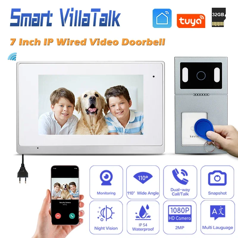 

Low price View wide angle 110 night vision IP65 waterproof type apartment smart doorbell camera video shopping mall wired system