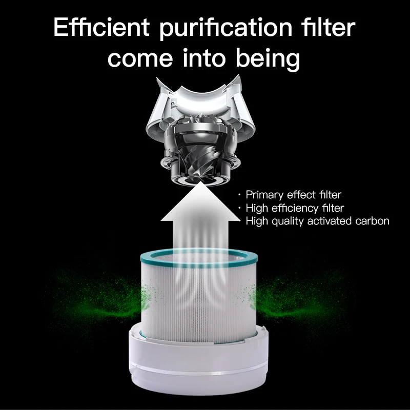 46 Inch Smart Bladeless Tower Fan with HEPA Air Purifier, Remote Control Cooling+Heater Dual‑Use Air Circulator for Home Indoor