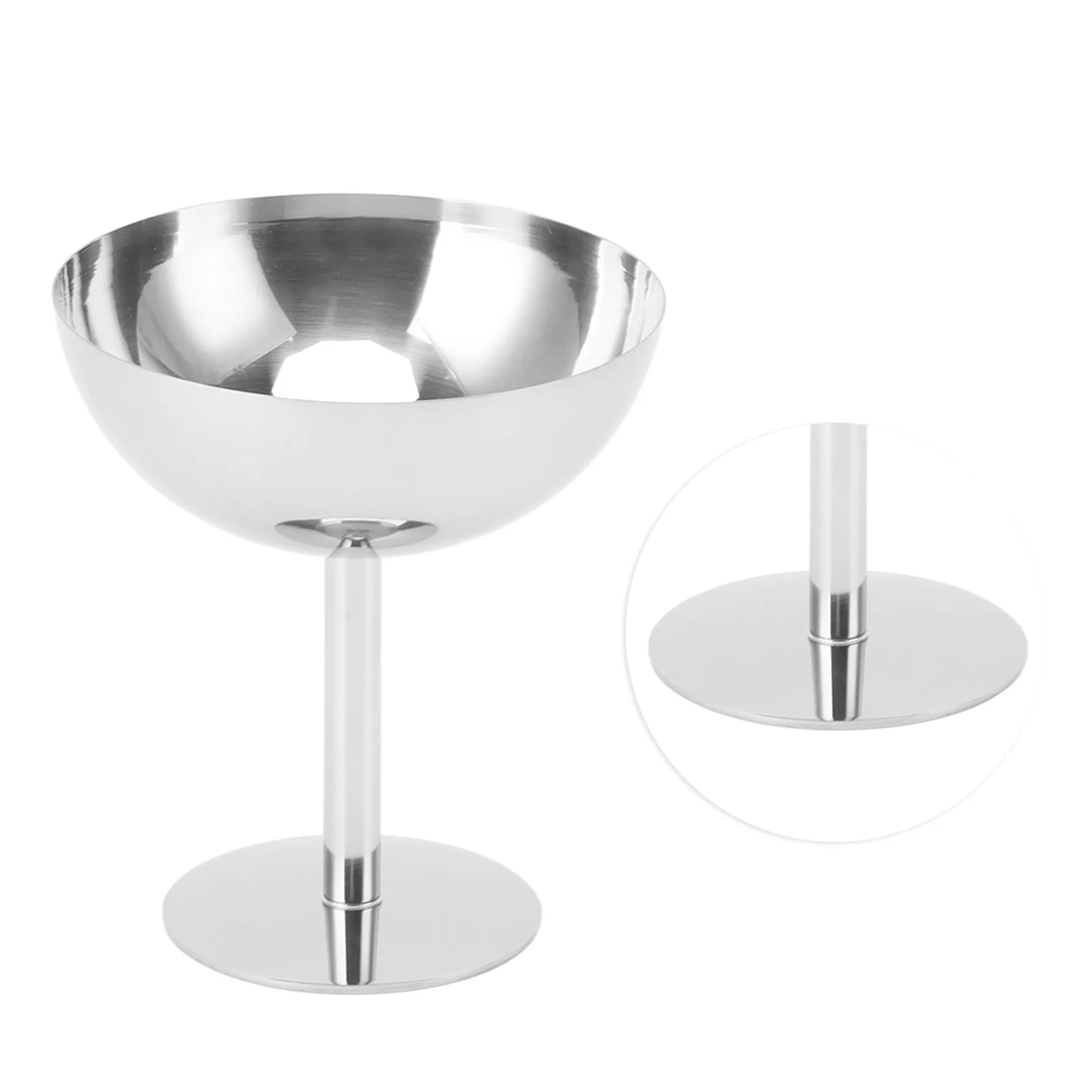 

Ice Cream Stainless Steel Dessert Cups, Food Grade Dishwasher Safe Stable Champagne Goblet, Ice Cream Bowl