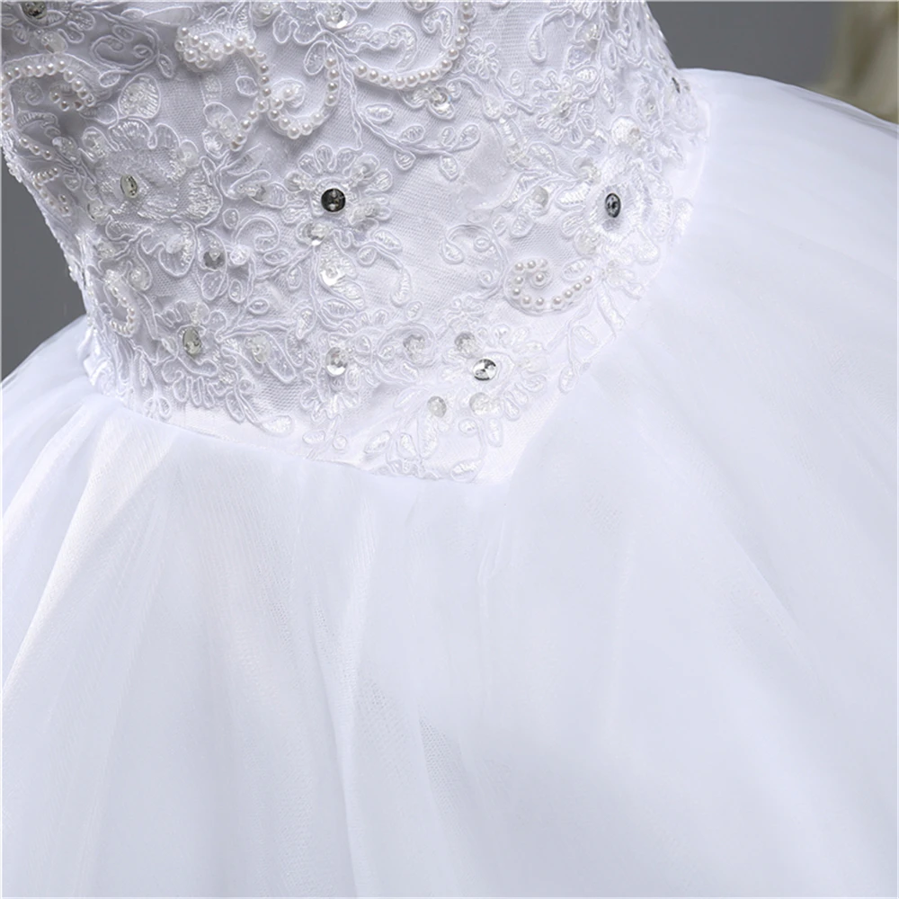 ZJ9066 Abito da sposa bianco Elegante abito da sposa principessa 2023 Abito da ballo con perle Abito da sposa Abiti da sposa taglie forti Avorio