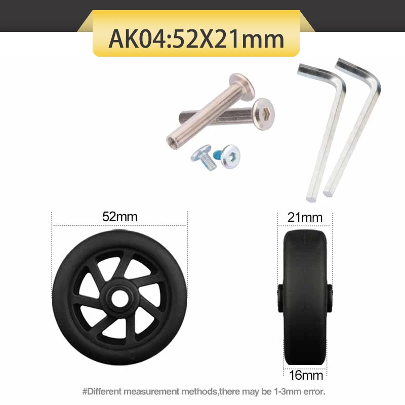 Suitcase Roda substituição para Trolley Case, Mudo Rodízio substituição, Resistente ao Desgaste Roda, Acessórios de Bagagem Universal, Reparação