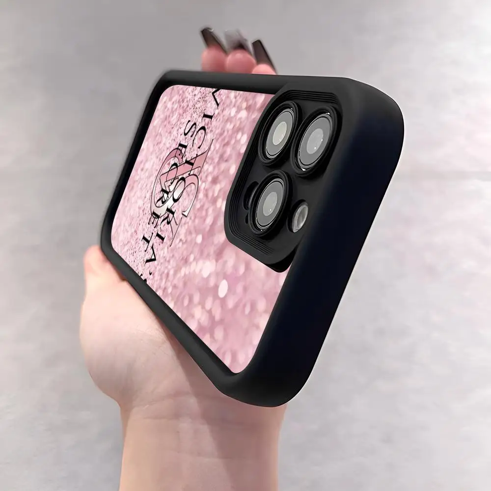 حافظة لهاتف آيفون 16 15 13 12 14 Puls Max Mini Pro بزاوية العين سلم ناعم من مادة البولي يوريثان الحراري Cov