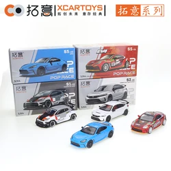 XCarToys 1/64 POP RACE GR86-EVA Honda Civic Type-R（FL5) PANDEM GR YARIS Diecast Alloy Model Car Toys for Boys Toy Vehicles