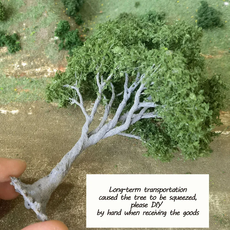 New High-Quality Wire Tree Model Leaf-Shaped Plastic Tree Powder Tree for Field Military Sand Table Model Train Railway Layout