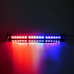S1 18 LED Car Warning Lights Strobe Flashlights Emergency Dashboard Indicator 12V Ultra Bright Red Blue Yellow White