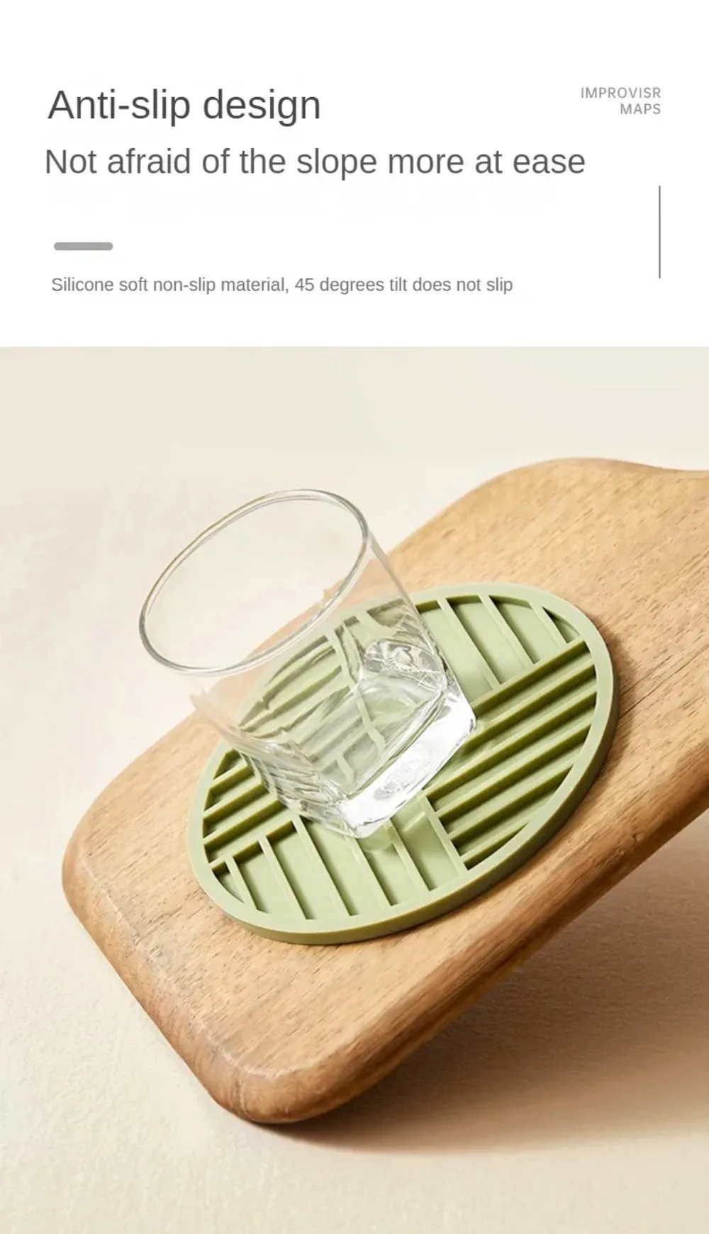 Hochtemperaturbeständige Verdickte Silikon-Unterlage Runde Mikrowellenmatte Silikonmatte Tischset Wärmeisolierungsmatte – Detail 7