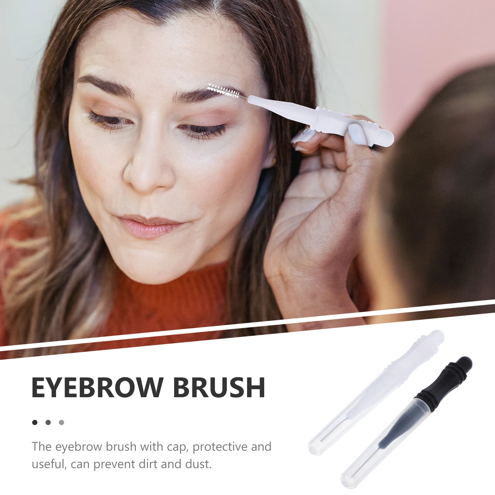 

60 Pcs Eyebrow Brush Minsture Eyebrown Spoolie Tool Chemical Fiber Microbrush Applicators Spoolies