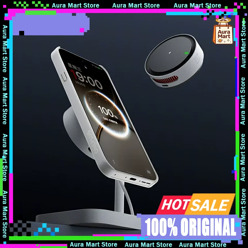 

OnePlus 50W AIRVOOC Turbo 2 Magnetic Wireless Charger Cooling Fast Charging Stand For OnePlus Smartphones And Magnetic Devices