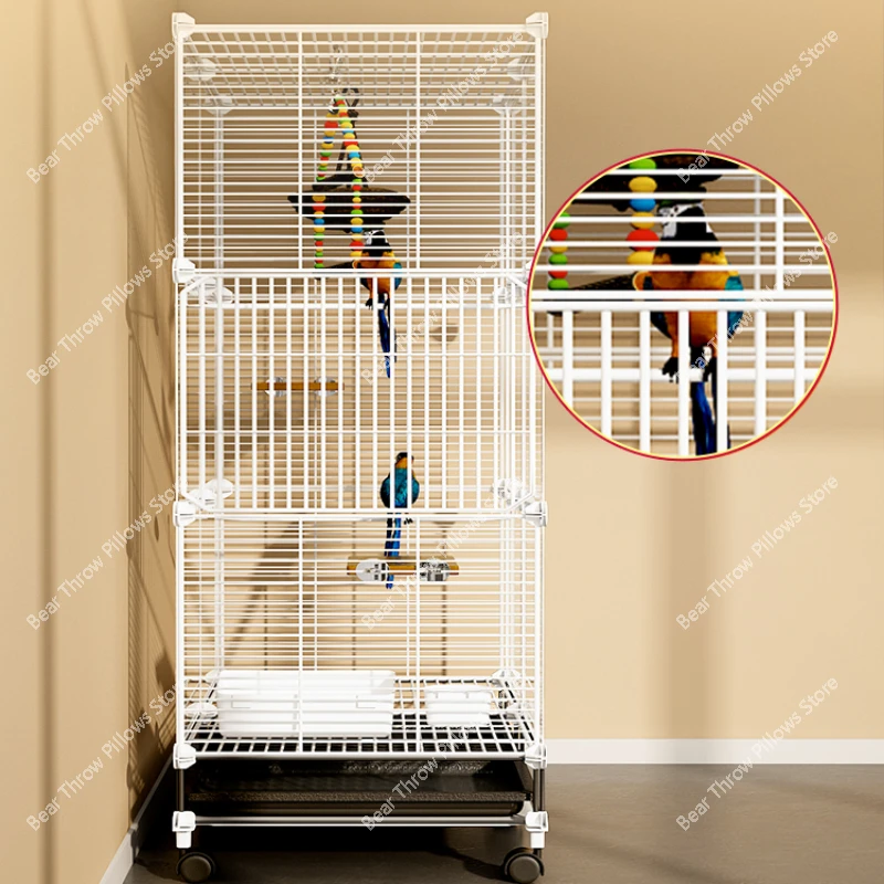 Raising Canary Bird Cage Outdoor Large Budgie Parrot Cage Feeding Device Dove Cage Pour Oiseaux Pet Product