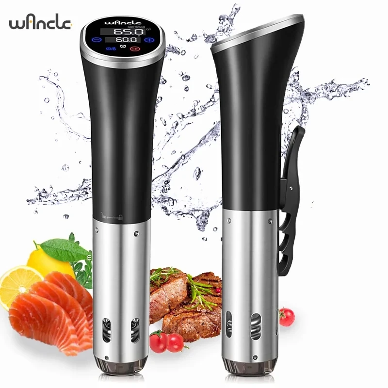 Wancle-cocina Sous Vide de 1100W, Circulador de Inmersión táctil LCD, cocina precisa IPX7, cocina al vacío impermeable con pantalla Digital